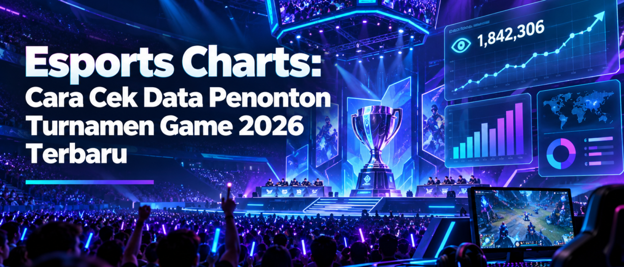 Esports Charts: Cara Cek Data Penonton Turnamen Game 2026 Terbaru