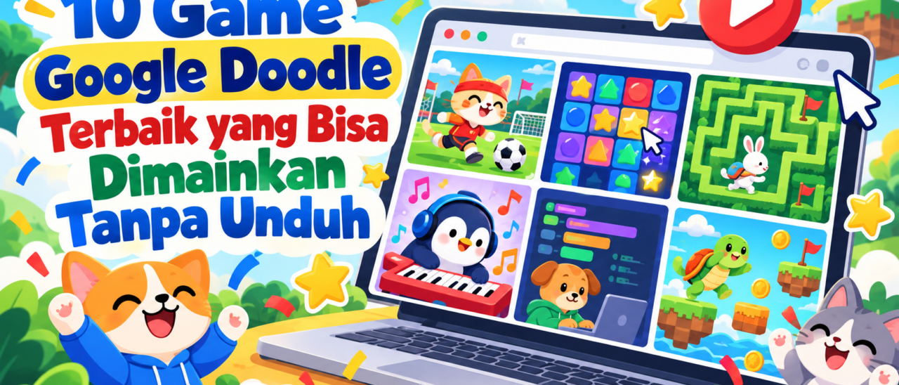 10 Game Google Doodle Terbaik yang Bisa Dimainkan Tanpa Unduh