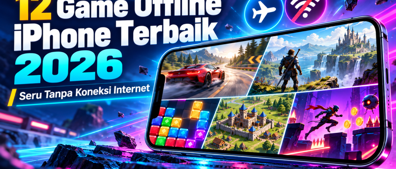 12 Game Offline iPhone Terbaik 2026, Seru Tanpa Koneksi Internet