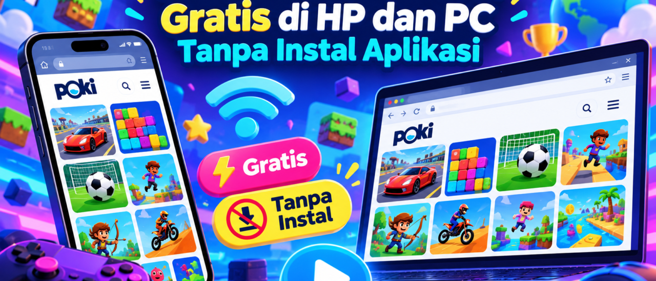 Cara Main Game Poki Gratis di HP dan PC Tanpa Instal Aplikasi