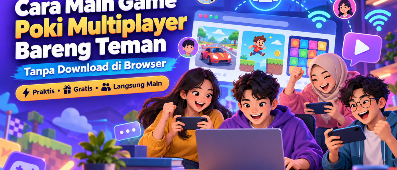 Cara Main Game Poki Multiplayer Bareng Teman Tanpa Download di Browser