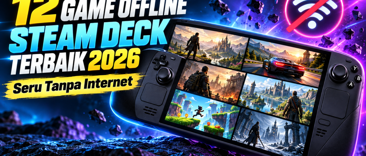 12 Game Offline Steam Deck Terbaik 2026, Seru Tanpa Internet